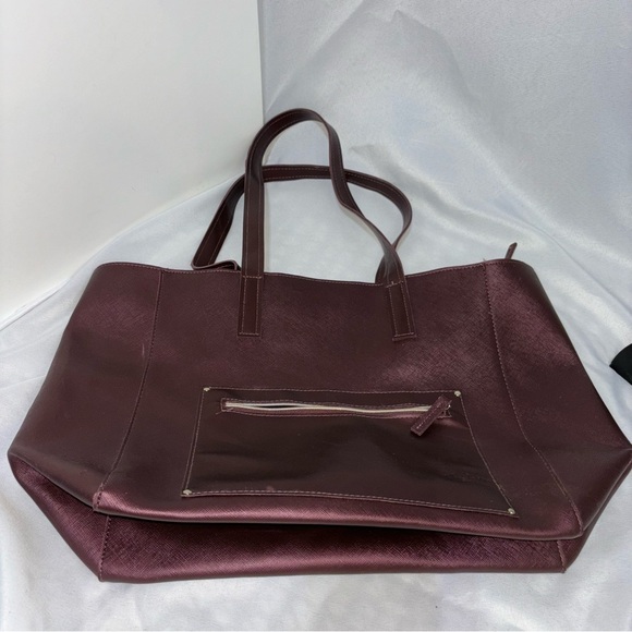 Bath & Body Works Metallic Burgundy Tote Bag - Picture 10 of 10